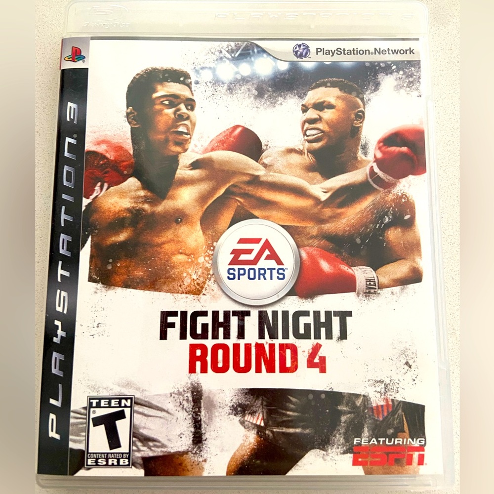 Fight Night Round 4 Boxing Sony PlayStation 3 2009 Complete CIB Featuring ESPN